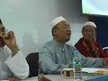 bahagian kedua penyampaian ceramah oleh tuan hj. muhammad nicholas sylvester sebagai panelist ketiga dalam forum bertajuk 