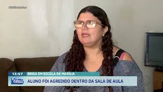 Briga em escola de Marília: aluno foi agredido dentro da sala de aula