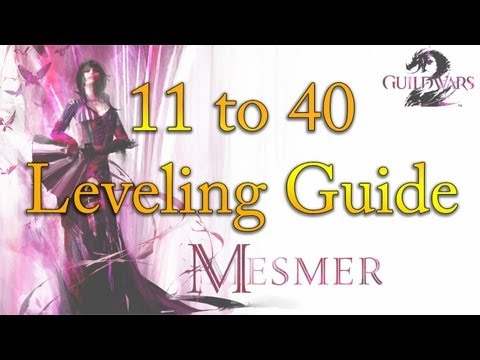 leveling - 40 to 60 - http://www.youtube.com/watch?v=mb_jTY7pJaQ 60 to 80 - http://www.youtube.com/watch?v=kqFrB2plaaE Build at 40 - http://gw2skills.net/editor/?fgAQNA...