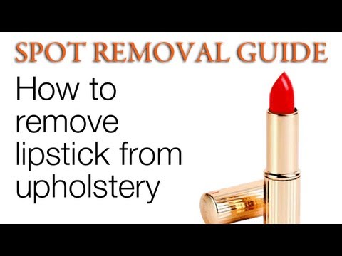 how to remove lipstick stains