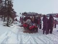 Iditarod leaders Lance Mackey and Jeff King Arrive at Koyuk.