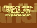 hillarys jobs nafta and experience