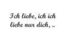 Ich liebe nur dich - Songtext