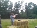 Knocked back by recoil Knocked back by recoil