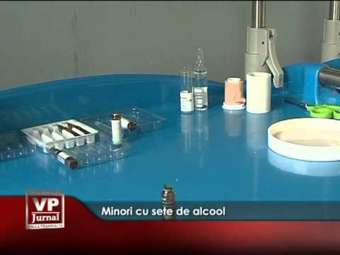 Minori cu sete de alcool
