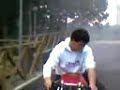 cagiva mito 125 burnout!!!!!!!!! by cloud!!