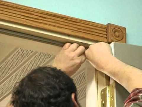 how to install md door weatherstripping