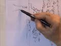Tim Fisher Sketches a Street scene in ink Tim Fisher Sketches a Street scene in ink