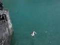 Cliff jumping at the blue lagoon Aberieddy 540 s