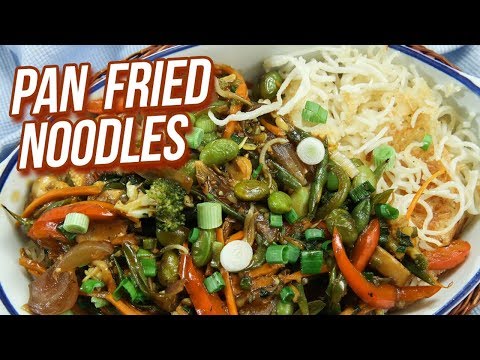 Pan Fried Noodles Recipe – How to Cook Pan Fried Noodles With Vegetables – Ruchi Bharani