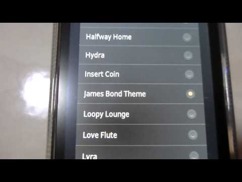 how to set ringtone on xperia v