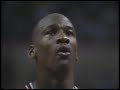high quality version: www.youtube.com Michael Jordan scores a career high 69 points against the Cavs. There was an article in the paper that Jordan read the day of the game. The headline was 
