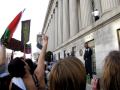 Funk the War 9: Crowd reaction to arrests of demonstrators at Treasury Building