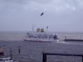 Oleander heading out into a force 8-10 storm