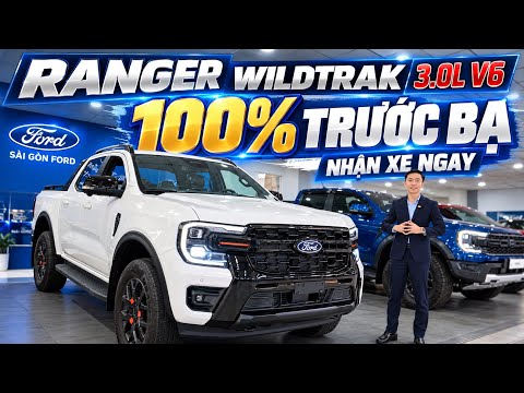 FORD RANGER WILDTRAK 3.0L V6 | ƯU ĐÃI LÊN ĐẾN 100% TRƯỚC BẠ - NHẬN XE NGAY