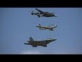 C-17, B-2, F-86, F-22, Heritage Flight with Glacier Girl