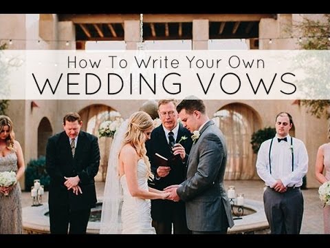 how to write wedding vows