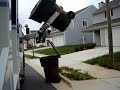 Garbage truck in action pt 2 un-edited