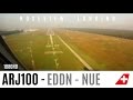 ARJ-100 Nürnberg Cockpit Landing