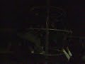 spinning on the big swing in the playground
