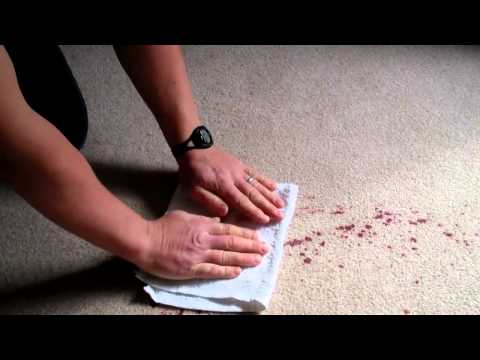 how to remove red wine from carpet