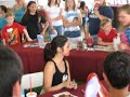 brenda song signing autographs in 96 degree weather