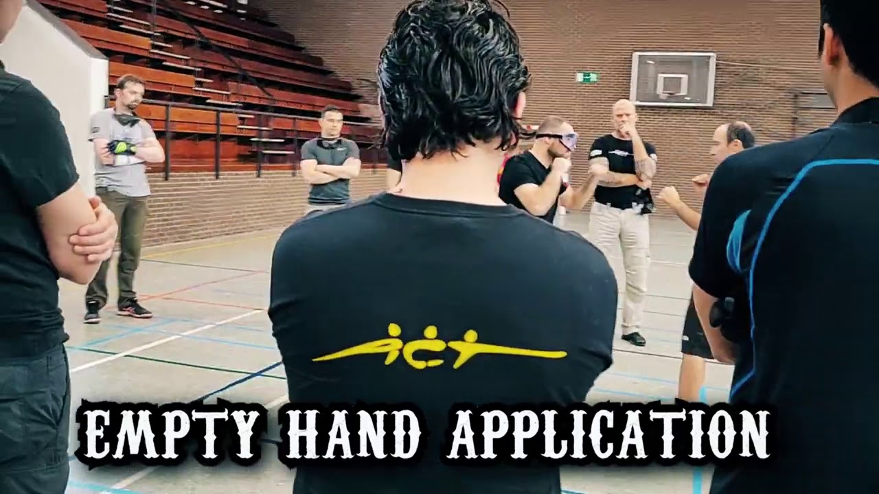 Belgium seminar 2019. Knife combat. clinch , kicks, long range.