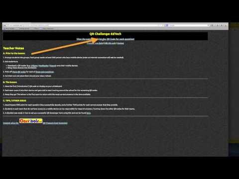 how to set up a qr code scavenger hunt
