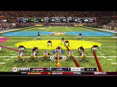 NCAA Football 13 Demo Gameplay: Alabama Crimson Tide vs. LSU Tigers