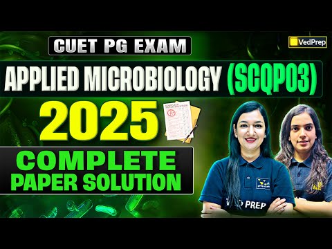 CUET PG Applied Microbiology (SCQP03) Previous Year Question Paper Analysis | CUET PG 2026 Exam Prep