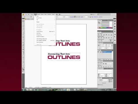 how to create outlines in illustrator