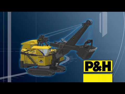 p&h - How is an AC drive P&H 4100XPC electric mining shovel set up to efficiently gather up 120-ton dipper loads of material for precision placement within the wai...