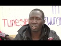 Refugees from Choucha Camp (Tunisia) on hunger strike in front of the UNHCR in Tunis View Video