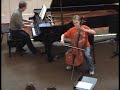Elliot Silva plays Kabalevsky Cello Cto G minor, mvmt 1, Rivers Music School summer camp 28Jul2009
