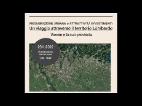 "Rigenerazione urbana: un viaggio attraverso il territorio lombardo" - webinar del 29/11/2022