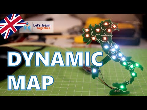 Dynamic Map of Italy on a PCB