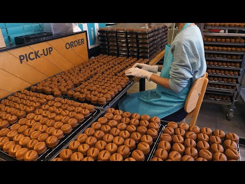 강릉 커피콩빵 - 강릉당 본점 / coffee bean bread - korean street food