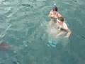 Bat fish attack
