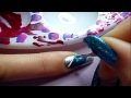 Noël: Tuto Nail art brillant bleu et argent / How to: Sparkling blue and silver nails for Christmas