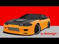 how to draw a car in ms paint nissan silvia s15