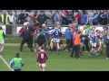 The brawl between Dromid and Derrytresk players and supporters