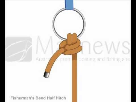 how to half hitch bait