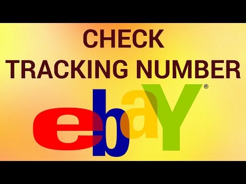 how to find tracking number on ebay