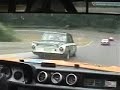 BMW 2002ti against Ford Cortina, BMW 2000CS, Datsun Bluebird and another 2002 - at Northwest Historics, Day 2. Playin' around in practice...Pacific Raceways, Kent, WA.
