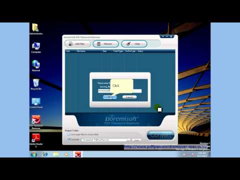 how to eliminate secured pdf