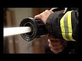 Waterproof Television Takes On A Fireman\
