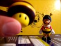 Super Mario Galaxy 2 Bee Mario and Bee Mushroom Figure Review