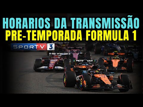F1 2026 - PRE-TEMPORADA NO BAHREIN - HORARIO DA TRANSMISSÃO NO SPORTV3 E F1 TV