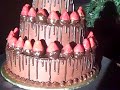 Video -- Chocolate Fudge Cake with Dipped Strawberries http://bit.ly/3GNT9W