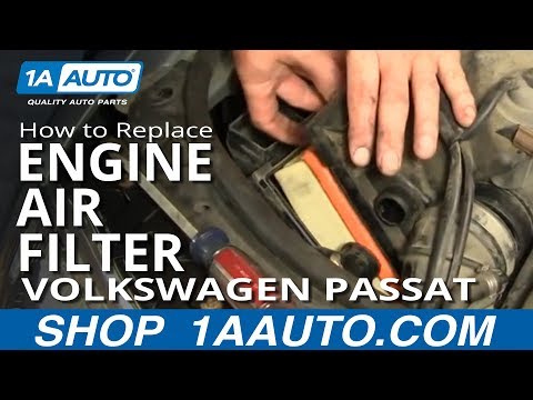 How To Install Replace Engine Air Filter Volkswagen Passat 02-05 1AAuto.com